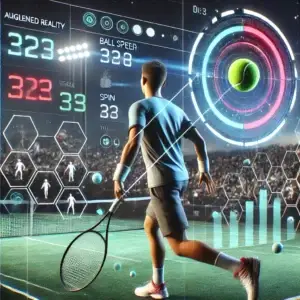 Athletes Performance data using Augmented Reality